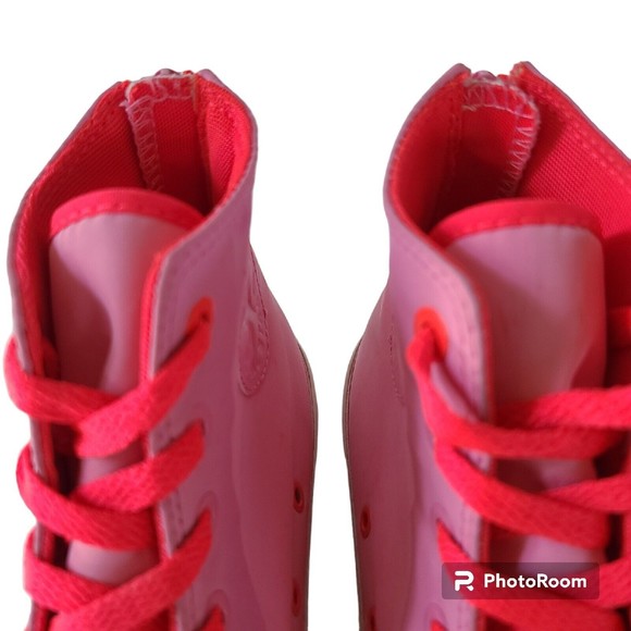 Converse Chuck Taylor Pink All Star Kids Size 5 Skater Shoes Sneakers 244249C - Picture 9 of 11